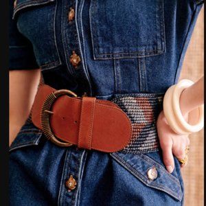 Sezane Denim Multi Carlie Belt
